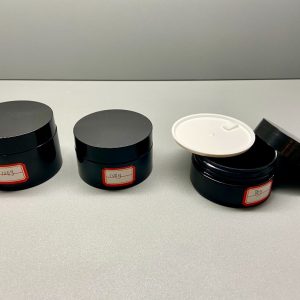 120g Black jar with lid and shiver