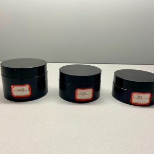 100g Black jar with lid and shiver