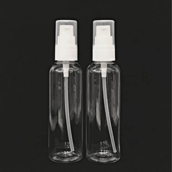100ml Pet bottle with white sprays