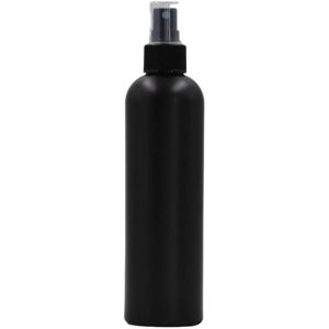 250ml Black Boston bottle with black spray pump