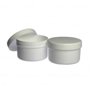 250g White Action Jar with lid