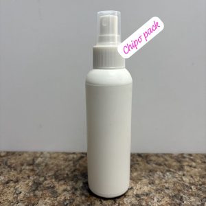 100ML BOSTON WHITE BOTTLE WITH WHITE SPRAY