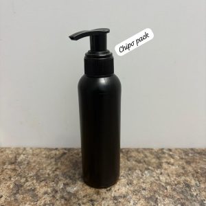125ml Boston Black Bottle with Black Lotion Pumps